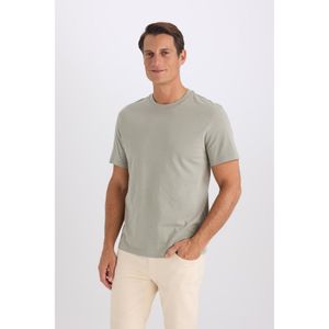 Defacto Man New Regular Fit Short Sleeve T-Shirt - GREY