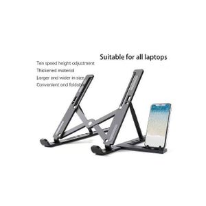 EAGEAT Plastic Foldable Adjustable Stand Holder Phone Holder Black