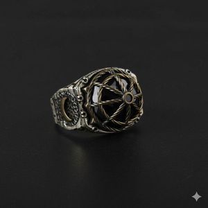 "925 Italian Sterling Silver Ring with Elegant Design"
