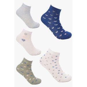 Carina Girly Hearts Socks - 5 Pairs