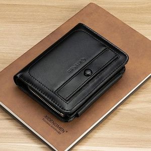 X.D.BOLO Wallet Men Leather Genuine Cow Leather Man Wallets With