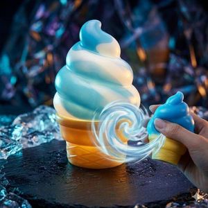 Mega & Mini Soft-Serve Ice Cream Swirl Sensory Squeeze Toy Duo – Ultra-Soft Slow-Rise Stress Relief Fidget for Kids & Adults
