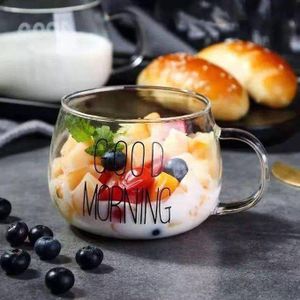 مج زجاج تريندي 1 قطعة صباح الخير