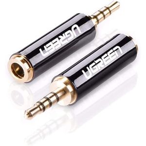 Ugreen محول من 2.5 ملم ذكر إلى 3.5 ملم أنثى - ذهبي