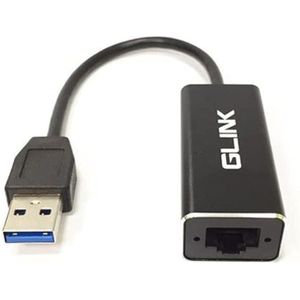 Glenlink GL 015 USB 3.0 to RJ45 Gigabit Ethernet 10/100/1000Mbps Charger Compatible with Galaxy S22 Ultra, iPad Pro 2020, MacBook Chrome Pixel, Dell XP 13 - Aluminum Casing
