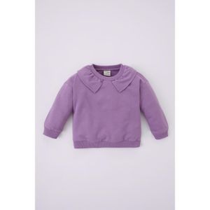 Defacto Baby Girl Ruffle Collar Basic Sweatshirt