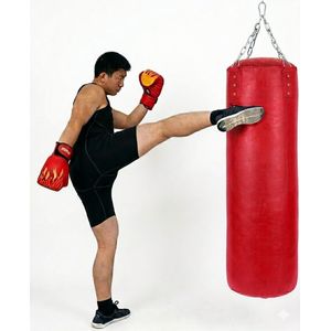 كيس ملاكمة احترافي (كيس رمل) للتدريب المكثف، عالي الجودة مع سلاسل تعليق معدنية متينة - متعدد الألوان ( 80 سم)