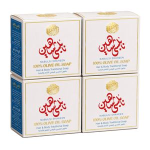 NABULSI SHAHEEN Bundle of 4  100% Olive Oil Soap