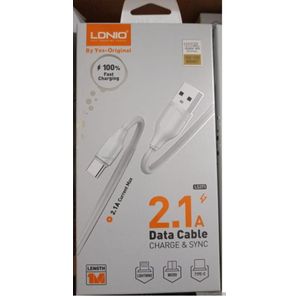 LDNIO كابل شحن ونقل بيانات LDNIO Micro USB سريع 2.1 أمبير – طول 1 متر