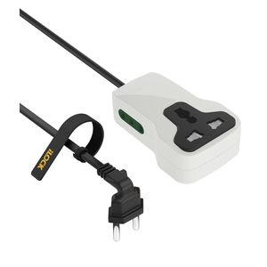 iLOCK Mini Power Strip – 3 Outlets - 2 Schuko + 1 Universal Socket