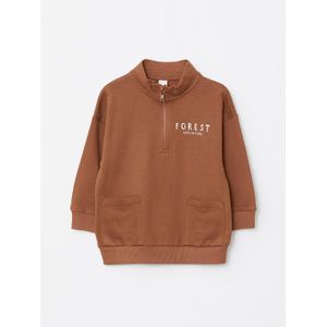 LC Waikiki Turtle Neck Long Sleeve Printed Baby Boy Sweatshirt