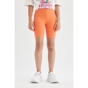 Defacto Girl Biker Leggings - Coral