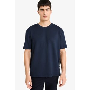 Defacto تيشيرت نص كم قصة عادية برقبة مستديرة