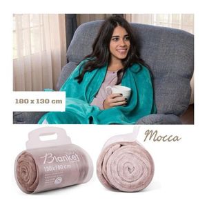 mintra بطانية دافئة من مينترا مصنوعة من الألياف الدقيقة بحجم 130×180 سم - موكا - قطعة واحدة