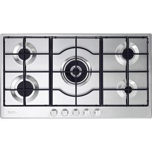 Elba Cooker - Stainless Steel Built-in 5 Gas Burners Hob, 90 cm, Silver - ELIO 95-545 L