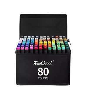 Touch 80 Colors Art Marker Pen Set, Dual Tip Marker Pen with Carrying Bag, Art Supplies for Students, Adults, Artists Drawing, Coloring, Sketching Design