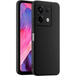 غطاء حماية موبايل سيليكون ملون من Holin، مناسب لـ Redmi Note 13 Pro 5G / Poco X6 5G 16.94 - أسود