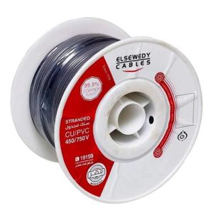 El Sewedy لفة سلك نحاس معزول مقاس 6 - سلك مجدول