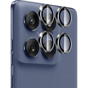 واقي عدسة كاميرا بتصميم سداسي (متوافق مع هاتف موتوريلا موتو 60 برو شبكة الجيل الخامس 5G – تركيب بخطوة واحدة، مصنوع من الزجاج المقسى مع غطاء معدني، ومتوافق مع أغطية الحماية