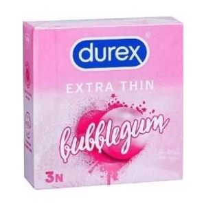 Durex دوركس واقيات ذكرية بنكهة العلك - عبوة ٣ قطع
