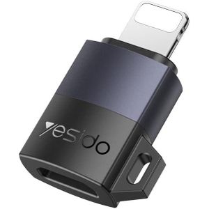 Yesido GS30 Micro USB to 8Pin Adapter 12W Charging & Data Sync Alloy Body Lanyard CE Certified 6-Month Warranty
