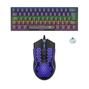 T-DAGGER لوحة مفاتيح ميكانيكية TGK321 وفأرة ألعاب RGB TGM-114