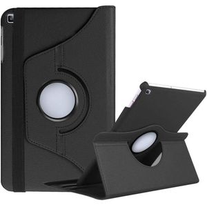 Muzz Rotating Case for Samsung Galaxy Tab S6 LITE 10.4 2019 Model SM-P610/P615, Premium PU Leather 360 Degree Swivel Stand Cover with Auto Sleep/Wake, Black