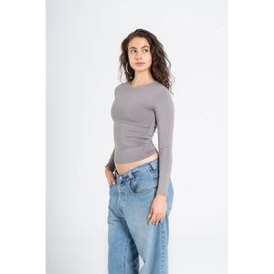 OUTDATED Round Neck Long Sleeve - Grey