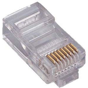 مقابس 3Com المعيارية RJ-45 Cat6 مطلية بالذهب UTP، عبوة من 100