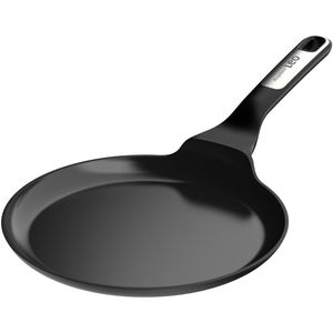 Berghoff Leo Phantom Nonstick Ceramic Pancake Pan 10in Recycled Cast Aluminum CeraGreen Non-toxic Coating Induction Pan Full Disk for Glass Top Stoves