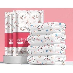 باكيت سفر 3 في 1 للاستخدام مرة واحدة - طقم ملاية سرير + كيس وسادة + غطاء لحاف ابيض للسفر والفنادق والمستشفيات والعمرة والحج - طقم سرير للسفر للاستعمال مرة واحدة 3 في 1 مع غطاء وسادة وغطاء لحاف