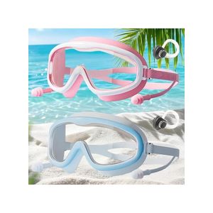 Goggles, Swimming Goggles, Hd Large Frame Anti-Fog and Eye Protector, Swim Glasses for Kids 2 pcs