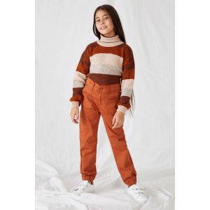 Defacto Girl Jogger Fit Trousers - Lt.Brown