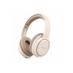SODO  SD-1012 Wireless Bluetooth Headphones with TF Card Slot & Built-in Mic, Beige