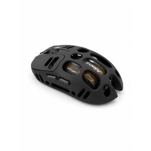 Forev ماوس لاسلكي أسود موديل FV3220 مع إضاءة RGB وتصميم إرجونومي للألعاب والعمل اليومي