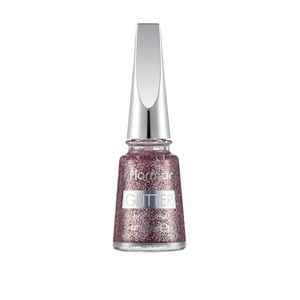 Flormar  GLITTER NAIL ENAMEL 39 RED IN SILVER