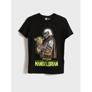 LC Waikiki Crew Neck Star Wars Printed Short Sleeve Boy's T-Shirt