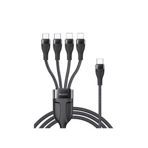 Yesido CA110 4in1 Type-C to Dual Type-C + Dual Lightning Charging Cable