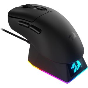 Redragon ماوس ألعاب M998، 2.4 جيجاهرتز/بلوتوث/سلكي من ريدراجون، أسود، قاعدة شحن