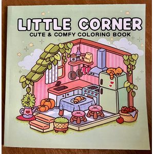 Little Corner كتاب تلوين كيوت ومريح للكبار والمراهقين – رسومات زوايا منزلية ومشاهد دافئة للاسترخاء