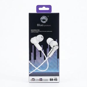 BH-45 In-Ear Wired Earphones With Noise Reduction & Powerful Deep Bass - White