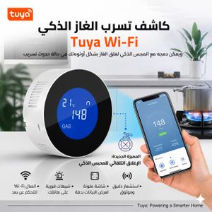 Tuya Clicklife LP and Natural Gas Sensor  Detects Leaks and Sends Alerts  Connects via WiFi to External Equipment such as Gas Valves