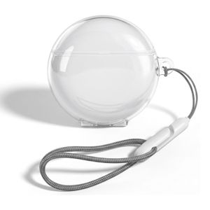 جراب سيليكون متوافق مع سماعات هواوي فري بودز جراب سيليكون متوافق مع سماعات هواوي فري بودز 7 اى  جراب شفاف ناعم من البولي يوريثين المقاوم للحرارة مضاد للصدمات لكامل الجسم للرجال والنساء مع حبل قصير - شفاف