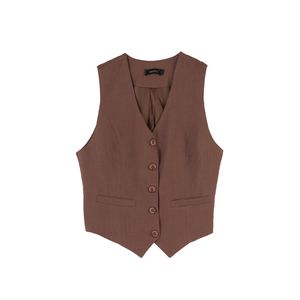 Forever 21 Tailored V-Neck Button-Down Waistcoat
