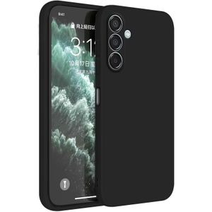 جراب حماية من السيليكون من البولي يوريثين المقاوم للحرارة من هافان، متوافق مع موبايل سامسونج جالاكسي M55 شبكة الجيل الخامس 5G (6.7 بوصة)، جراب موبايل - أسود 