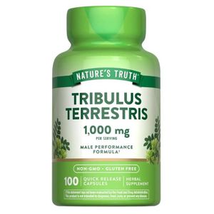 Nature's Truth Tribulus Terrestris for Men 1000 mg Capsules Non-GMO & Gluten-Free Supplement