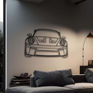 Giftaty Sports Vehicle Silhouette Wall Art – Automotive Decor for Garage, Man Cave, Office & Home – Wall art, office, home, room creative decor, framed posters (GT3 RS, L)