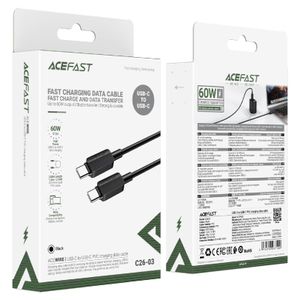 Acefast Charging Data Cable C26-03 USB-C to USB-C 60W