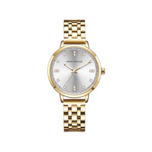 MINI FOCUS Women Classic Waterproof Quartz Watches for Chronograph Stainless Steel MF0047L