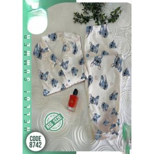 بيجامة حريمي صيفي  فري سايز تلبيس من 75 إلى 95 كجم